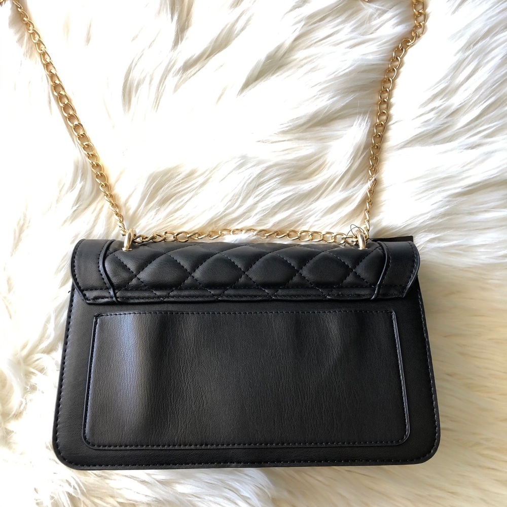 Badgley Mischka Black Studded Vegan Lthr Purse - Picture 6 of 12